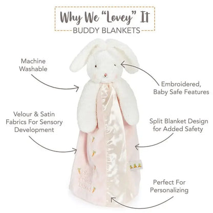 Personalized Plush Bunny Lovey - Cream