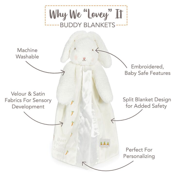 Personalized Plush Bunny Lovey - Cream