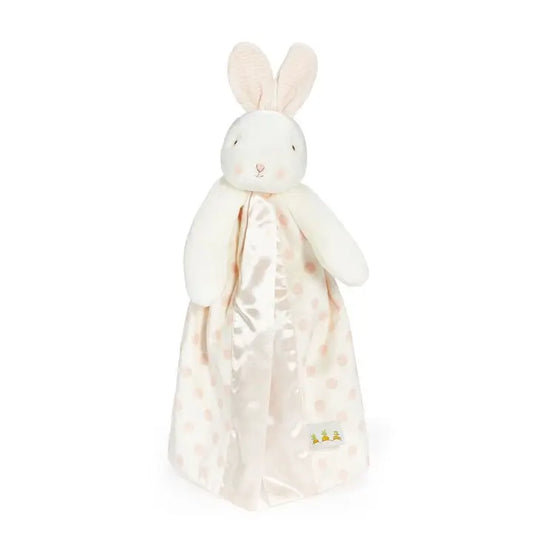 Personalized Plush Bunny Lovey - Pink Dots