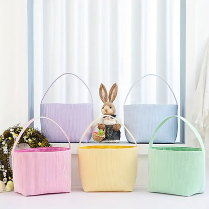 Custom Embroidered Easter Basket - Bunnies