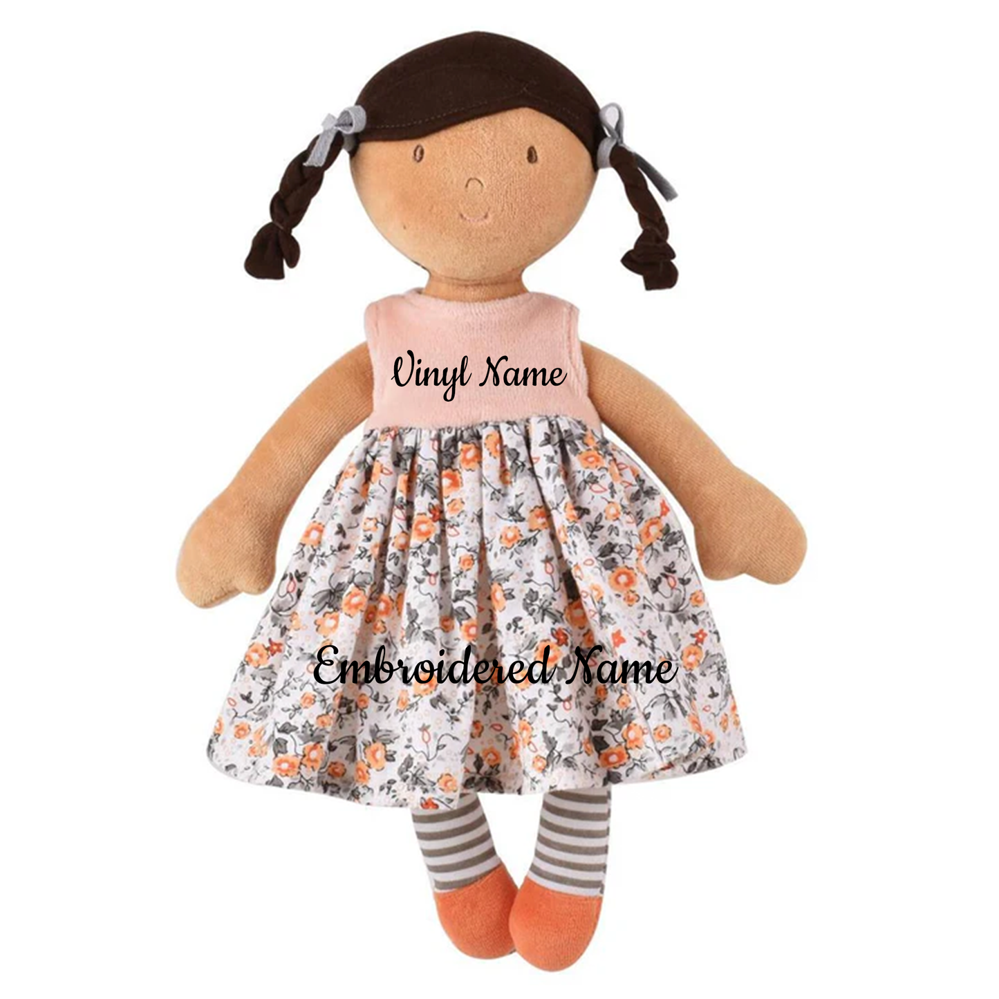 Personalized Aromatherapy Doll with Dark Brown Hair