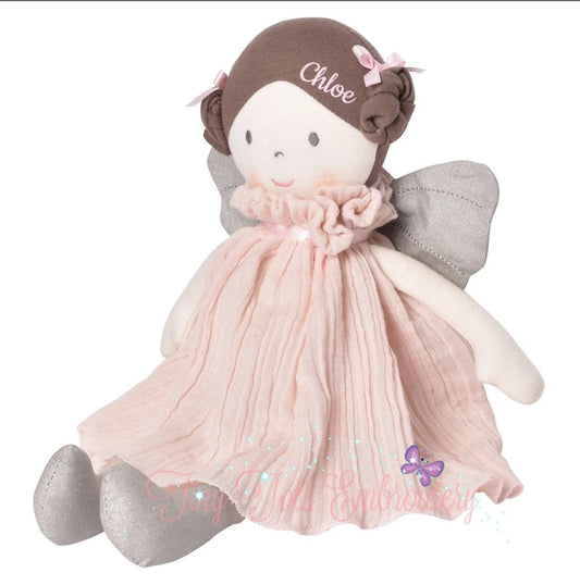 Organic Personalized Fairy Doll with Wings