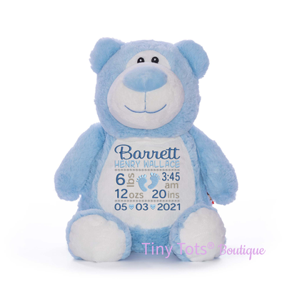 Custom Feet Birth Announcement Stuffed Animals - ST609-62