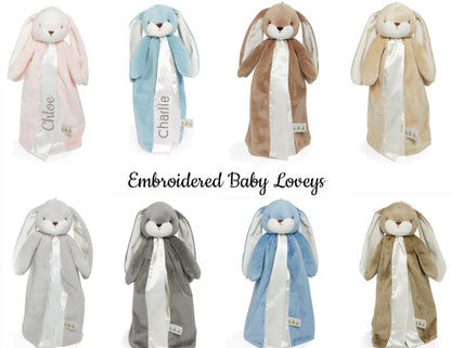 Personalized Bunny Lovey - Light Pink