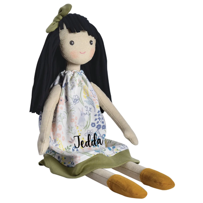 Personalized Doll with Black Hair