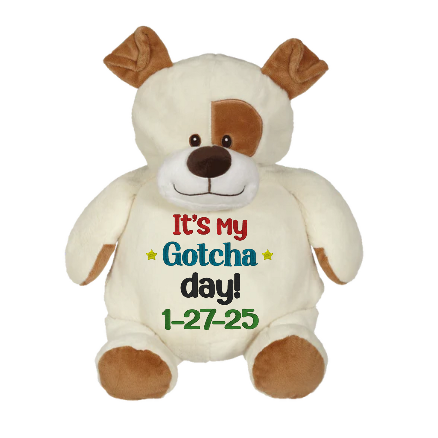 Personalized "It's my Gotcha Day" Adoption Stuffed Animal