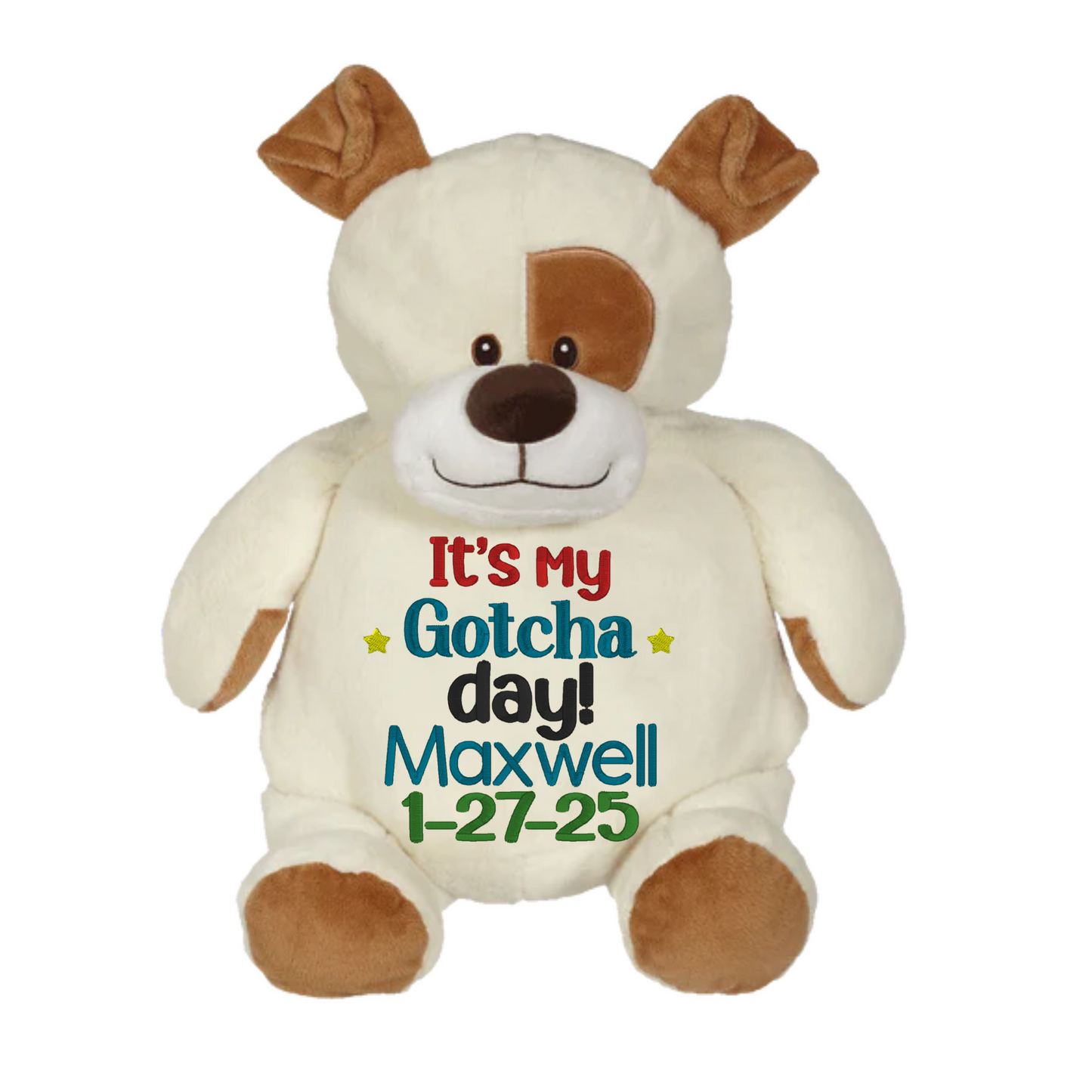 Personalized "It's my Gotcha Day" Adoption Stuffed Animal