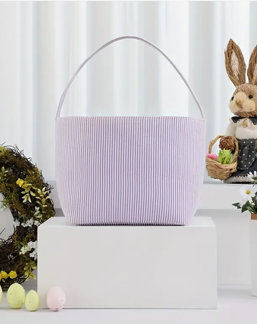 Custom Embroidered Easter Basket - Eggs in Grass