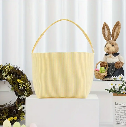 Custom Embroidered Easter Basket - Bunnies