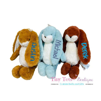 Personalized Plush Bunny with Embroidered Name