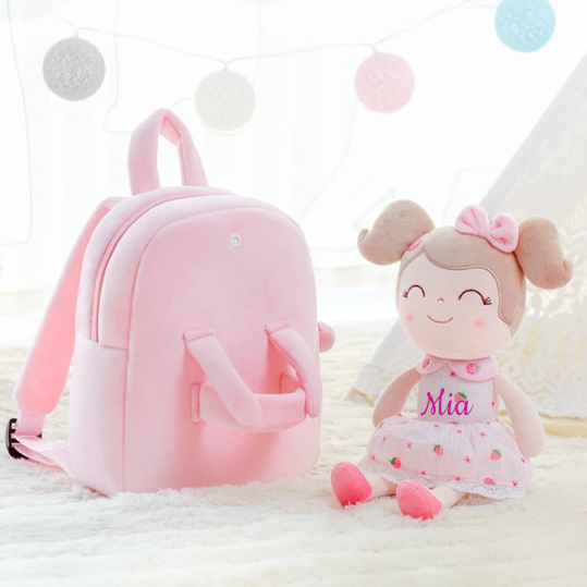 Personalized Strawberry Doll Backpack by Tiny Tots® Boutique - Tiny ...